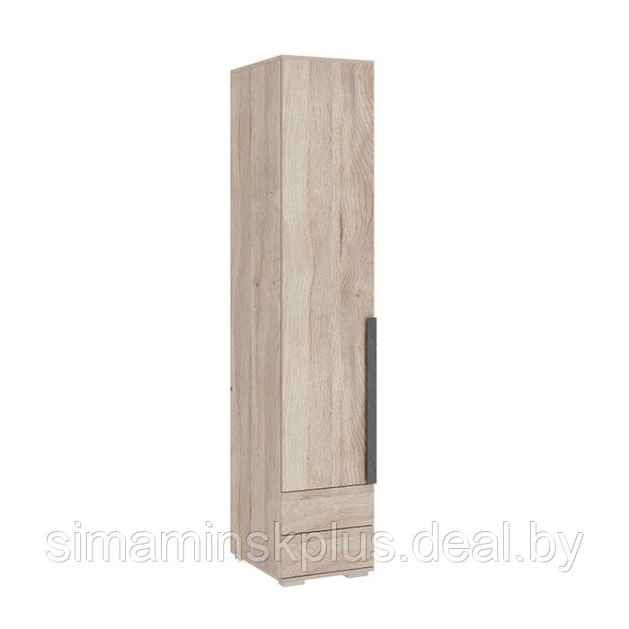 Шкаф однодверный «Лайк 54.01», 400 × 550 × 2100 мм, цвет дуб мария / графит - фото 1 - id-p190734885