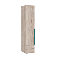 Шкаф однодверный «Лайк 54.01», 400 × 550 × 2100 мм, цвет дуб мария / изумруд
