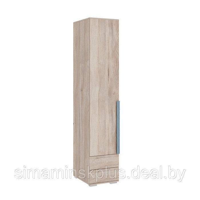 Шкаф однодверный «Лайк 54.01», 400 × 550 × 2100 мм, цвет дуб мария / индиго - фото 1 - id-p190734887