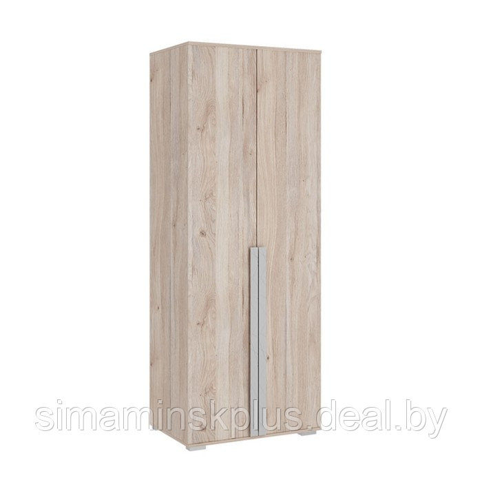 Шкаф двухдверный «Лайк 04.01», 800 × 550 × 2100 мм, цвет дуб мария / галька - фото 1 - id-p190734892