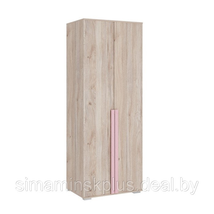 Шкаф двухдверный «Лайк 04.01», 800 × 550 × 2100 мм, цвет дуб мария / роуз - фото 1 - id-p190734898