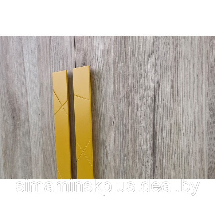 Шкаф двухдверный «Лайк 55.01», 800 × 550 × 2100 мм, цвет дуб мария / горчица - фото 2 - id-p190734911