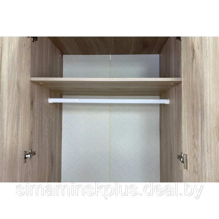 Шкаф двухдверный «Лайк 55.01», 800 × 550 × 2100 мм, цвет дуб мария / горчица - фото 5 - id-p190734911