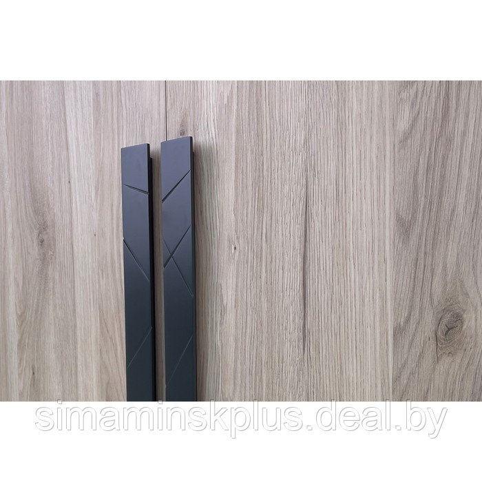 Шкаф двухдверный «Лайк 55.01», 800 × 550 × 2100 мм, цвет дуб мария / графит - фото 2 - id-p190734912