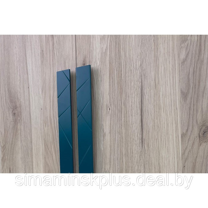 Шкаф двухдверный «Лайк 55.01», 800 × 550 × 2100 мм, цвет дуб мария / изумруд - фото 2 - id-p190734913