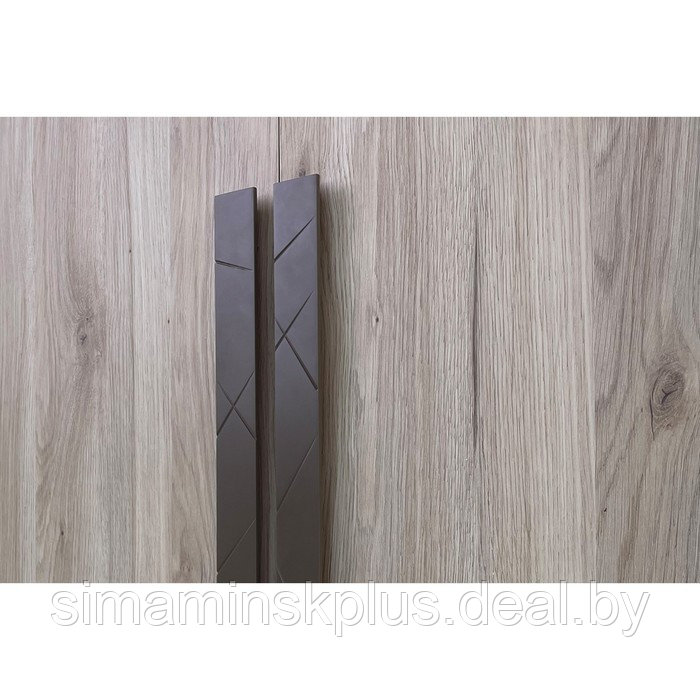 Шкаф двухдверный «Лайк 55.01», 800 × 550 × 2100 мм, цвет дуб мария / какао - фото 2 - id-p190734915