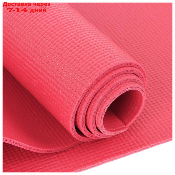 Коврик для йоги 173 х 61 х 0,3 см, цвет розовый - фото 3 - id-p190534516