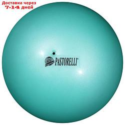 Мяч гимнастический Pastorelli New Generation, 18 см, FIG, цвет малайзийское море