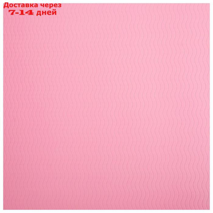 Коврик для йоги 183 × 61 × 0,8 см, цвет розовый - фото 5 - id-p190534728
