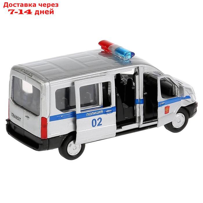 Машина "Полиция Ford Transit", 12 см, инерционная, открывающиеся двери, металлическая - фото 3 - id-p190527551