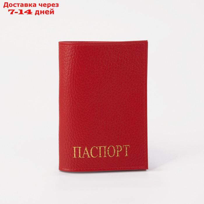 Обложка для паспорта, цвет красный - фото 1 - id-p190529941