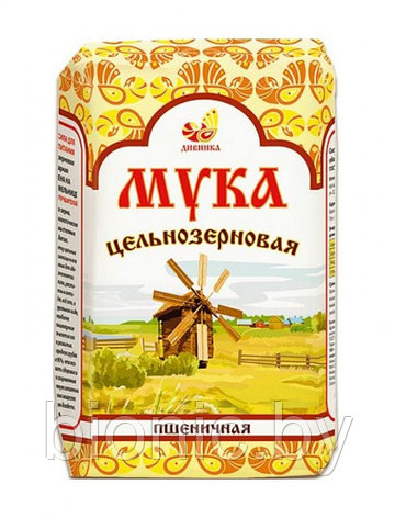 Мука пшеничная обойная цельнозерновая "ДИВИНКА", 1кг, фото 2