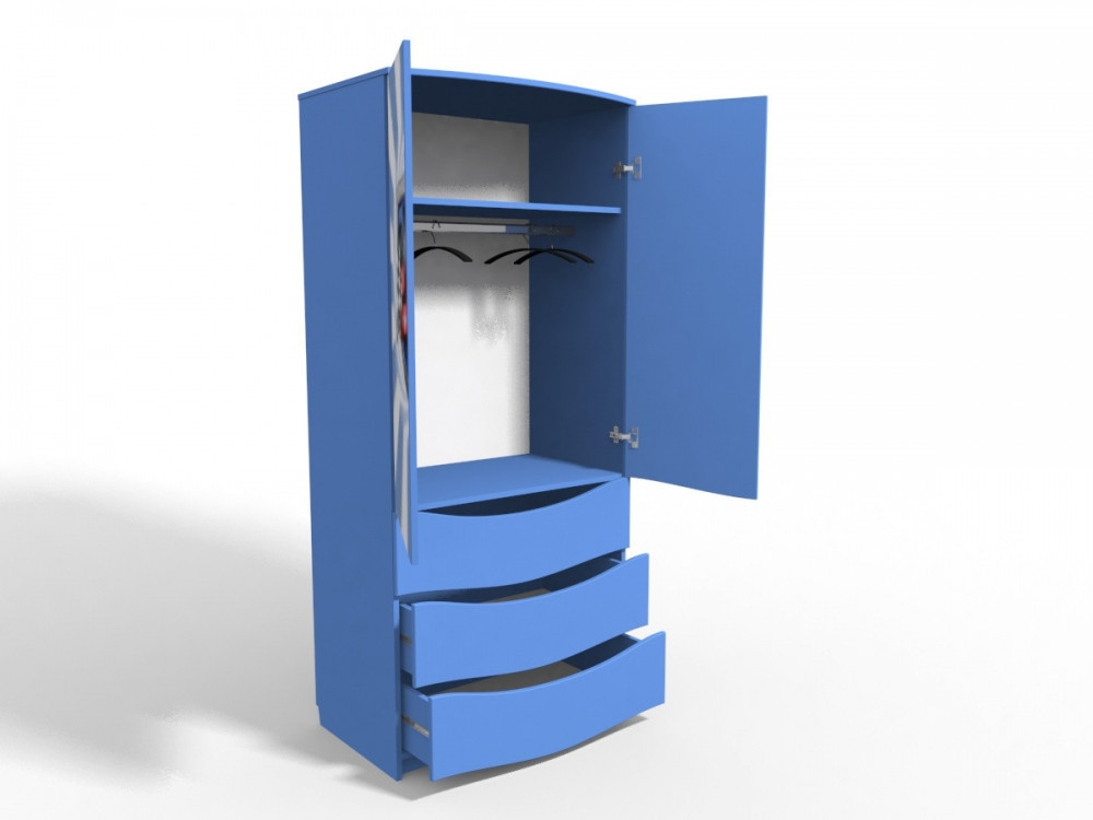 Шкаф с ящиками"Бамбли" Синий - фото 3 - id-p24147913