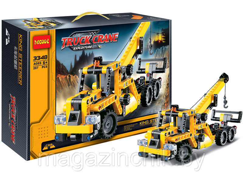 Конструктор Decool 3348 Эвакуатор 267 деталей аналог Лего Техник (LEGO Technic 8067) купить в Минске - фото 1 - id-p24148223