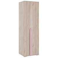 Шкаф двухдверный «Лайк 02.01», 620 × 550 × 2100 мм, цвет дуб мария / роуз