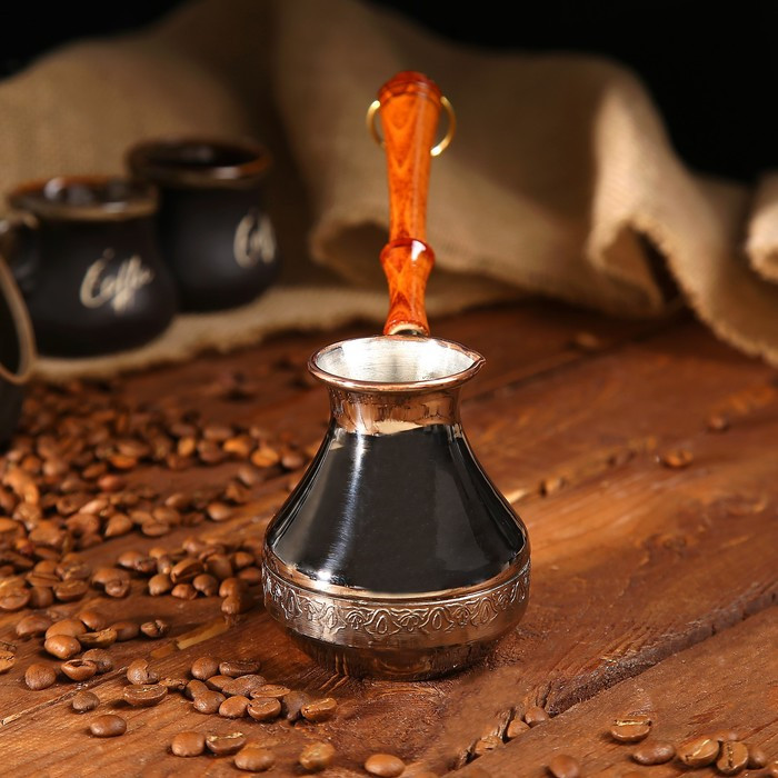 Турка для кофе медная"Эгоистка", 0,2 л, МИКС - фото 2 - id-p190812979