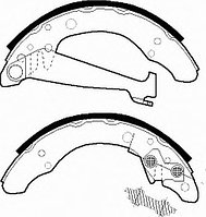 КОЛОДКИ ТОРМОЗНЫЕ БАРАБАННЫЕ FSB408 DN