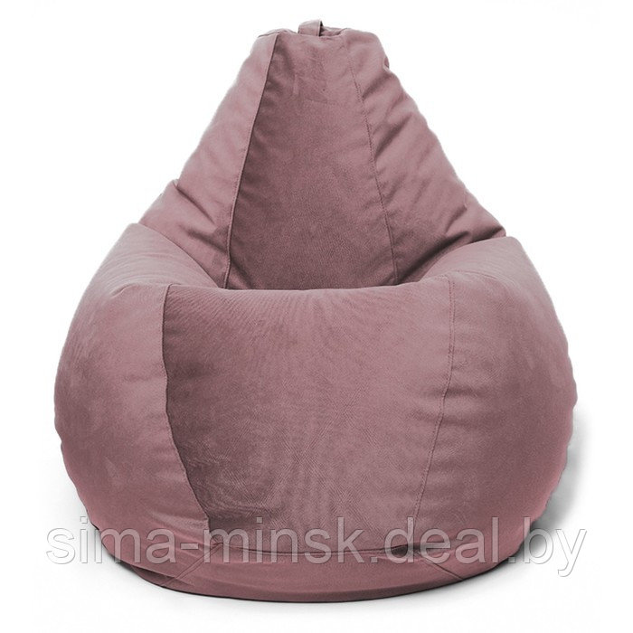 Кресло-мешок «Груша» Позитив Maserrati, размер XL, диаметр 95 см, высота 125 см, велюр, цвет пастель - фото 2 - id-p190815417