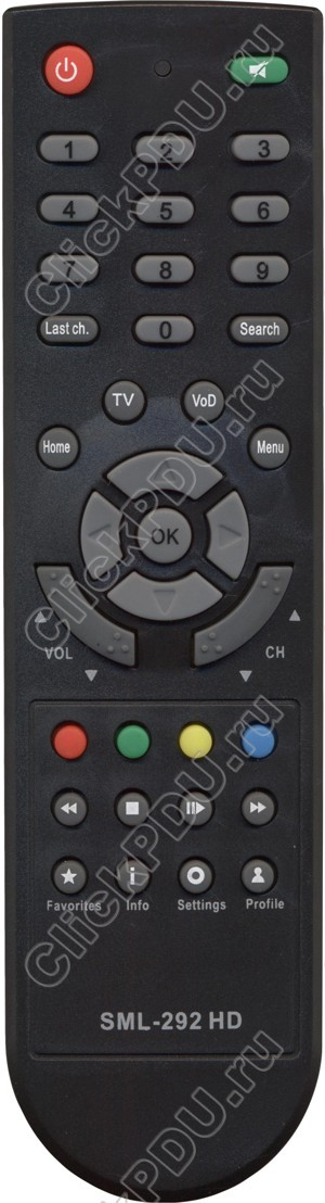 ПДУ для ZALA/ Ростелеком (Rostelecom) SML-292 HD Base ic (MTC Smartlabs) (серия HOB685)