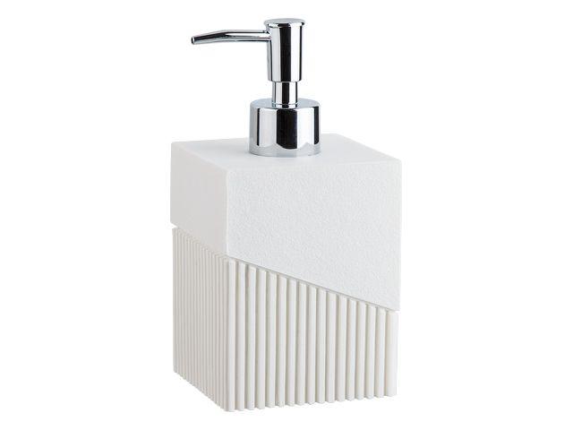 Диспенсер (дозатор) для мыла ELEMENT, белый, PERFECTO LINEA (Композитный материал: полирезин под натуральный