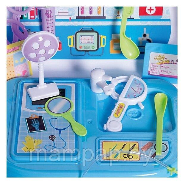 Детский игровой набор доктора в чемоданчике с ручкой 528A-2 (26 предметов) - фото 3 - id-p190871395
