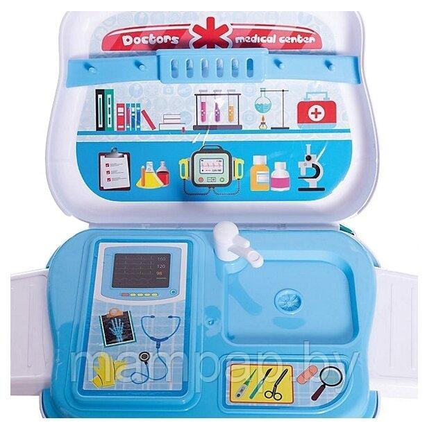 Детский игровой набор доктора в чемоданчике с ручкой 528A-2 (26 предметов) - фото 5 - id-p190871395
