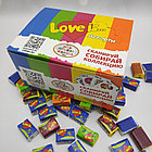 Блок жвачек Love is  Ассорти вкусов 100 штук комплект (5 видов жвачек с разными вкусами), фото 6