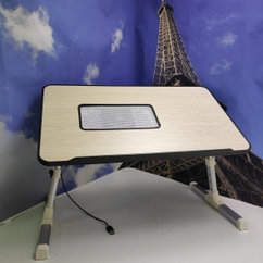 Портативный (складной) эргономичный стол для ноутбука с охлаждением (1 вентилятор  вентиляция) Elaptop Desk 52