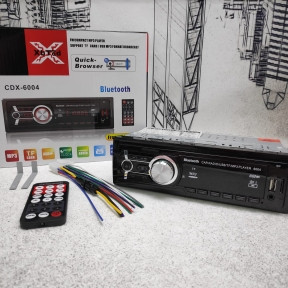 Автомагнитола MP3 CDX-6004  с функцией Bluetooth  пульт (Цена - качество)