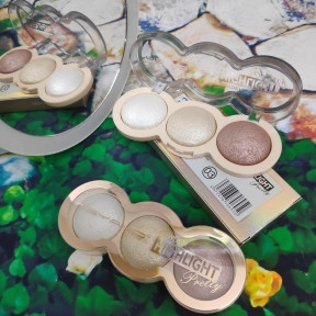 Хайлайтер для макияжа лица MSYAHO Powder Highlighter Pretty 3 color mix (3 тона х 10,5 g) Тон 03 - фото 1 - id-p132739486