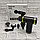 Перкуссионный мышечный массажер Fascial Gun SK-168 (массажный ударный пистолет) Графитовый, фото 6