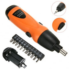 Электрическая отвертка на батарейках X-Power  Cordless Screwdriver с набором бит KCS12A