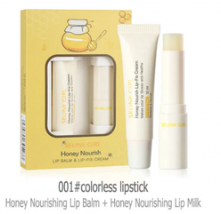 Набор для ухода за губами с экстрактом меда Honey Nourish Lip Balm  Lip-Fix Cream (бальзам  крем для губ)