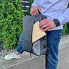 Городской рюкзак BACKPACK с USB и отделением для ноутбука до 17 Чёрный, фото 5