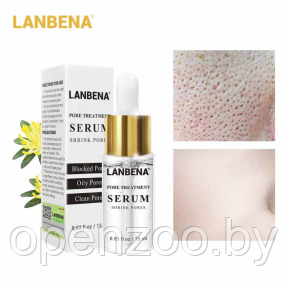 SOS Лечебная эссенция для сужения пор (от черных точек) Lanbena Serum Pore Treatment, 15 ml - фото 1 - id-p171067427