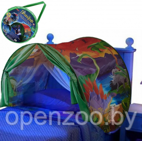 Детская палатка для сна Dream Tents (Палатка мечты) Зеленая Тропики