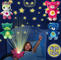 Мягкая игрушка-ночник-проектор STAR BELLY Зеленый Дракоша