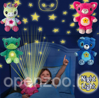 Мягкая игрушка-ночник-проектор STAR BELLY  Зеленый Дракоша