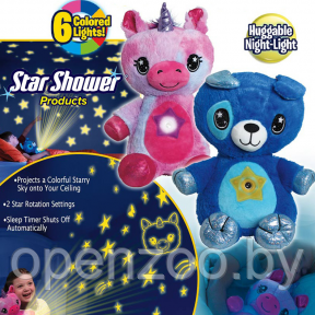 Мягкая игрушка-ночник-проектор STAR BELLY Лиловый Единорог - фото 1 - id-p170173405