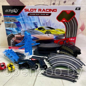 Трек гоночный Slot Racing Управлением джойстиком, 68 элементов, 266 см  2 машинки