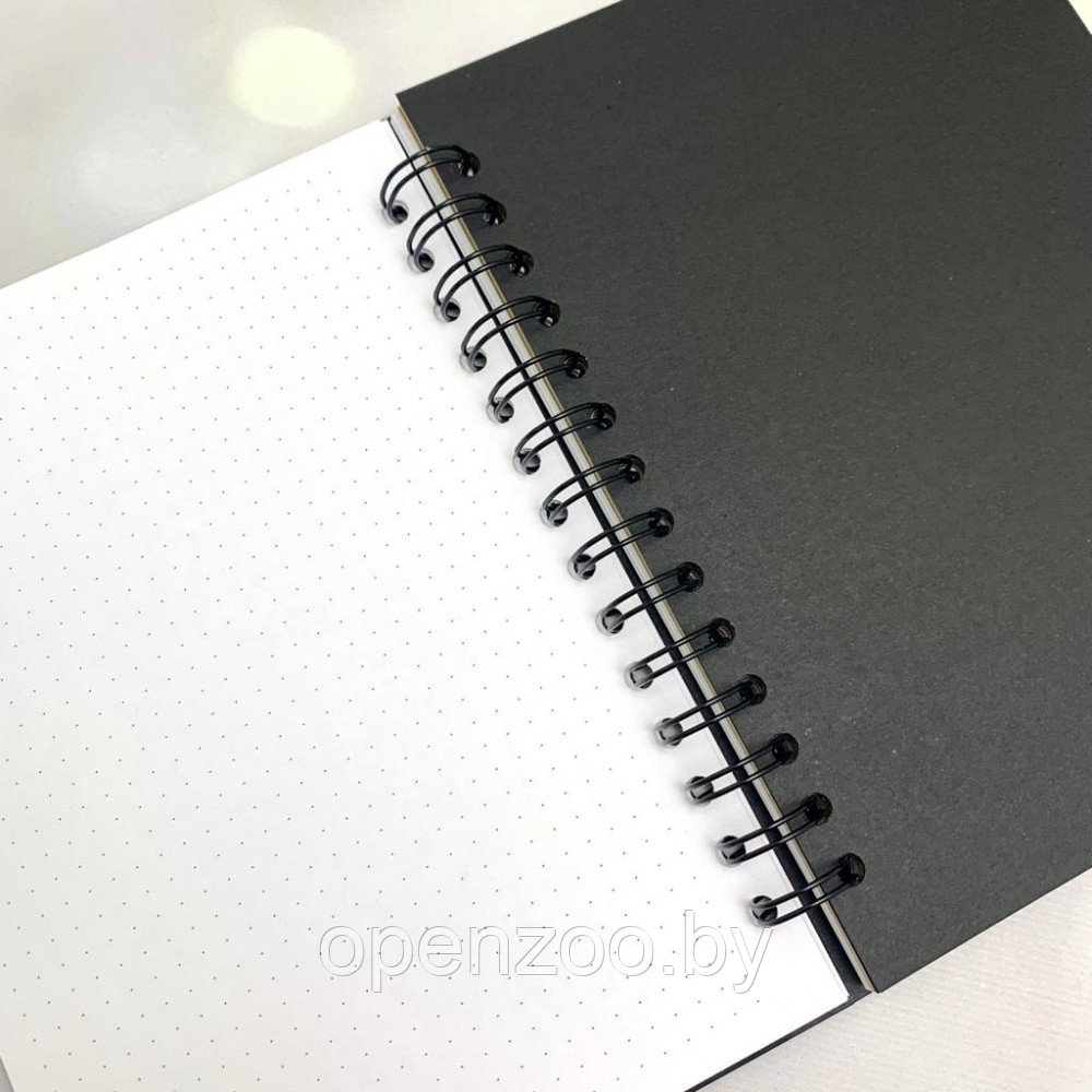 Скетчбук блокнот с плотными листами Sketchbook 5 видов бумаги (белая, клетка, чёрная, крафтовая, в точку, А5, - фото 8 - id-p190874852
