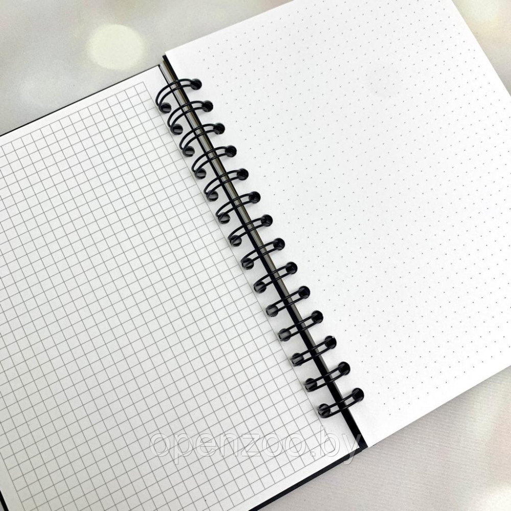 Скетчбук блокнот с плотными листами Sketchbook 5 видов бумаги (белая, клетка, чёрная, крафтовая, в точку, А5, - фото 9 - id-p190874852