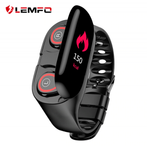 Lemfo M1: фитнес-браслет с беспроводными TWS-наушниками - фото 1 - id-p109389094