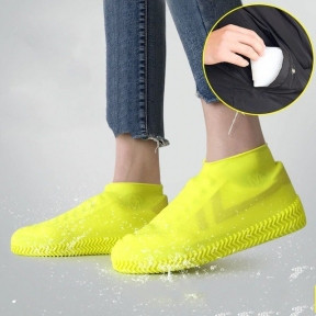 Бахилы (чехлы на обувь) от дождя и песка многоразовые силиконовые Waterproof Silicone Shoe. Суперпрочные - фото 1 - id-p109389110
