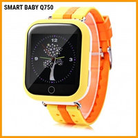 Детские умные часы SMART BABY WATCH Q750 WIFI Оранжевые