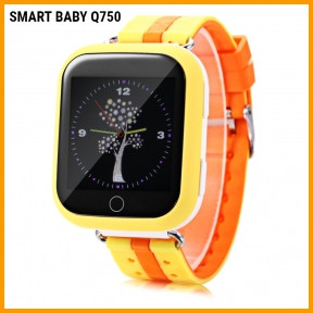 Детские умные часы SMART BABY WATCH Q750 WIFI Оранжевые - фото 1 - id-p109389119