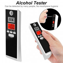 Надёжный алкотестер- электронные часы с функциями будильника, термометра , таймера Digital Breath Alcohol