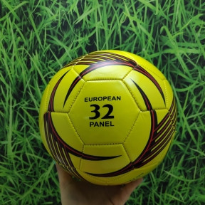 Футбольный мяч Ball, d 20 см Желтый/красный - фото 1 - id-p153787673