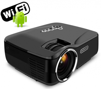 Портативный 3D-проектор GP70UP с Bluetooth, WI-FI, Android, TV (1200 люмен) - фото 1 - id-p125869256