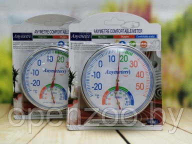 Термометр с гигрометром Anymeters, механический, от -30 (-20) до 50 Белый корпус ТН101С